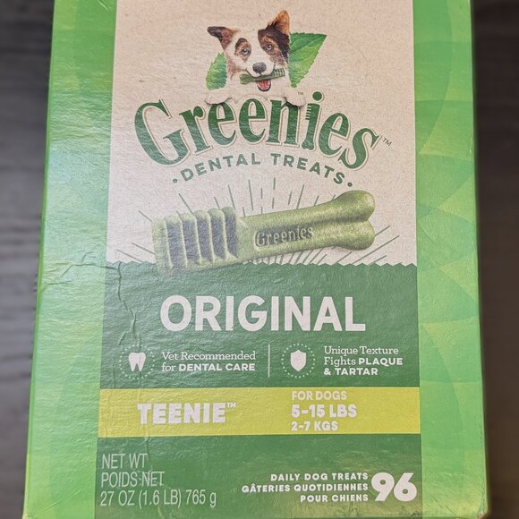 Greenies Original Teenie Dental Dog Treats, 27 oz. Pack (96 Treats) - Picture 1 of 1
